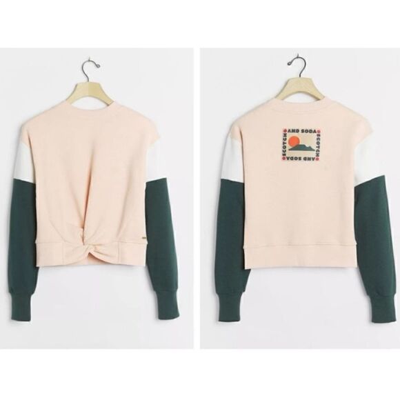 Scotch & Soda Twist-Front Sweatshirt Size M - Picture 1 of 7